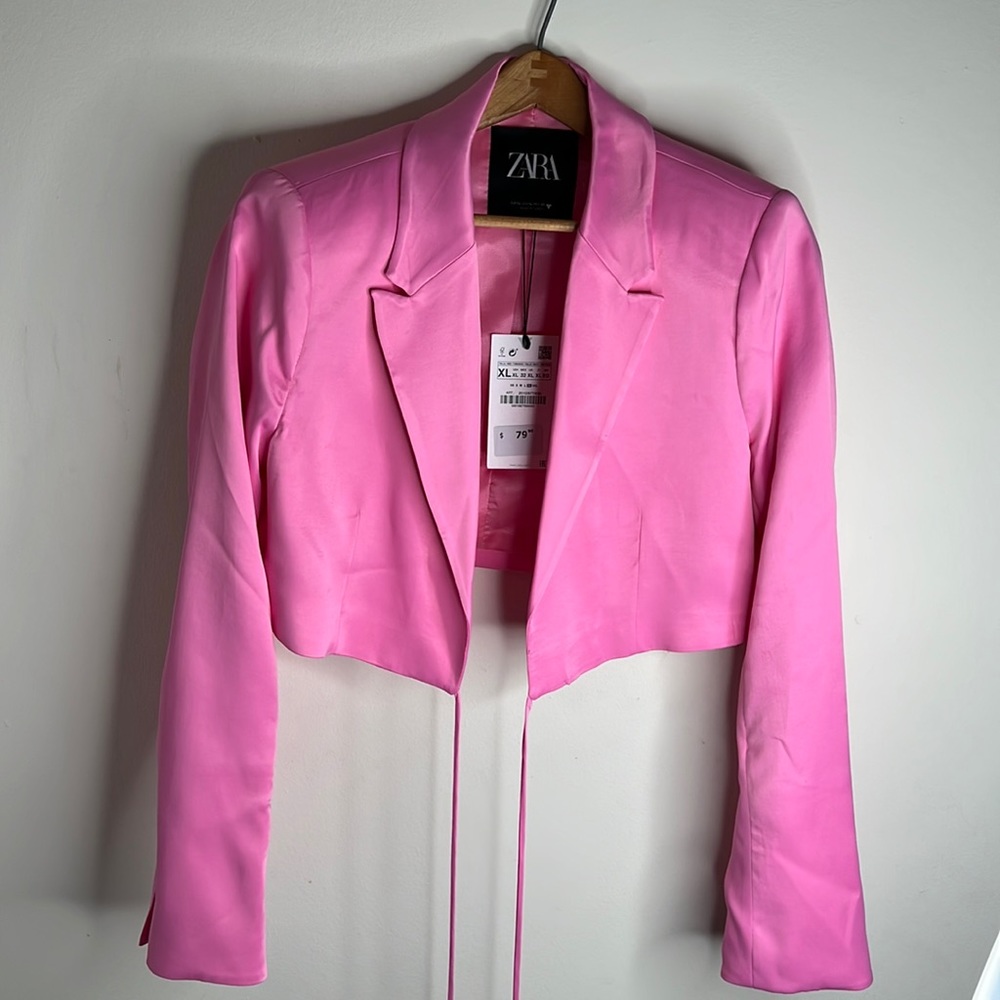 Beauties pink satin suit